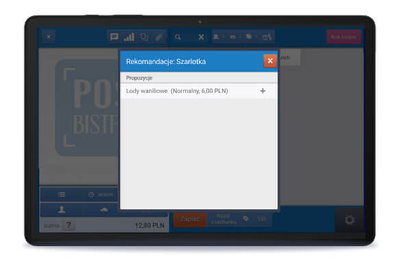 Rekomendacja kelnerska w kawiarni z systemem POSbistro